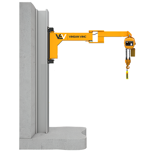 Kırma Kollu Duvara Monteli Pergel Vinç