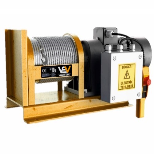 7.5 Ton Elektrikli Irgat Tipi Kablo Çekme Yer Vinci